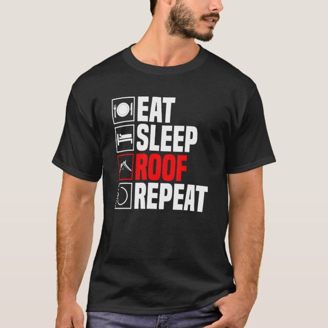 Camiseta Profesión del techo de techo de artesonado del tec (Anverso)