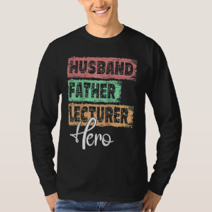 Camiseta Profesión masculina héroe padre profesor Raglan