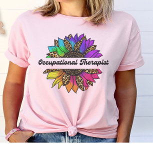 Camiseta Profesión terapéutica ocupacional girasol