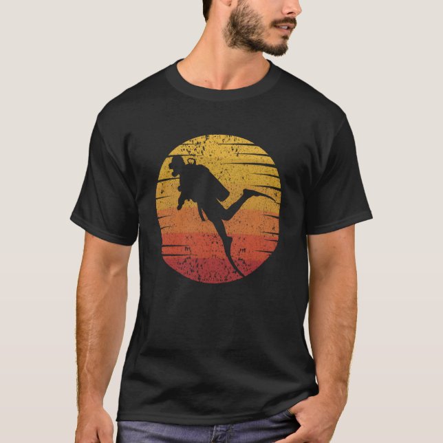 Camiseta Profesional de buceo técnico subacuático vinta (Anverso)