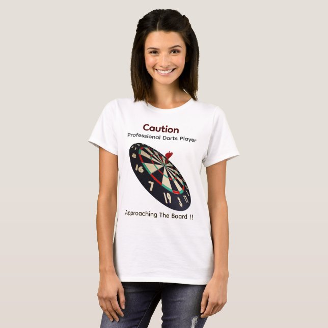 Camiseta profesional de dardos divertidos para dam (Anverso completo)