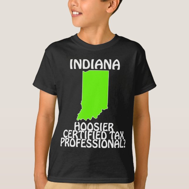 Camiseta ¿Profesional de impuestos certificado Hoosier de I (Anverso)
