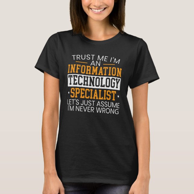 Camiseta Profesional de informática especializado en inform (Anverso)