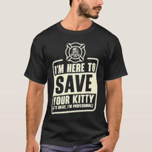 Camiseta Profesional de lucha contra incendios gato de resc