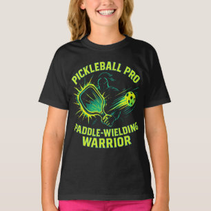 Camiseta Profesional de Pickleball: Guerrero con Pala