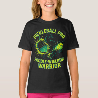 Camiseta Profesional de Pickleball: Guerrero con Pala