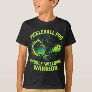 Camiseta Profesional de Pickleball: Guerrero con Pala