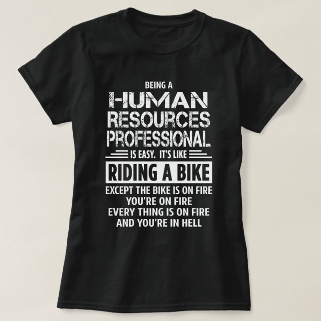 Camiseta Profesional de recursos humanos (Diseño del anverso)