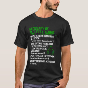 Camiseta Profesional de Seguridad Cibernética Divertido Seg