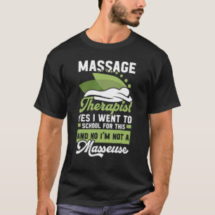 Camiseta Profesional de Terapia Terapéutica de Masaje con L