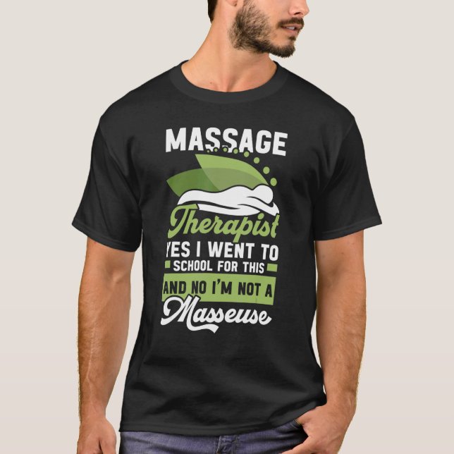 Camiseta Profesional de Terapia Terapéutica de Masaje con L (Anverso)