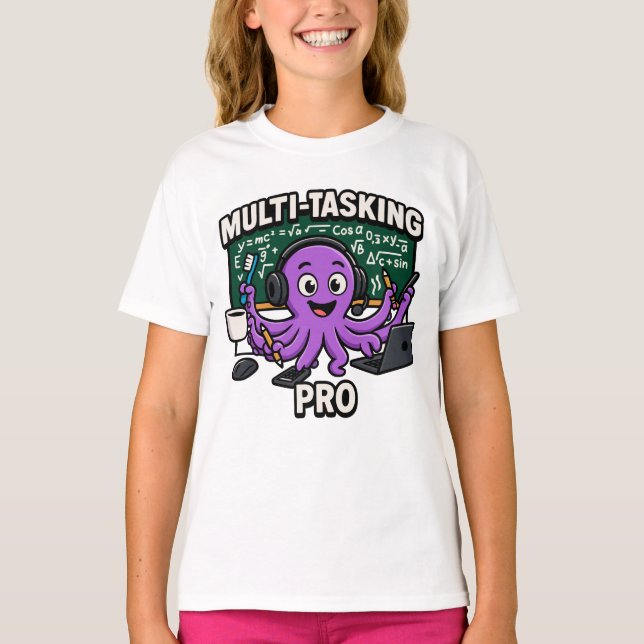 Camiseta Profesional del estudiante de aula de pulpo multit (Anverso)