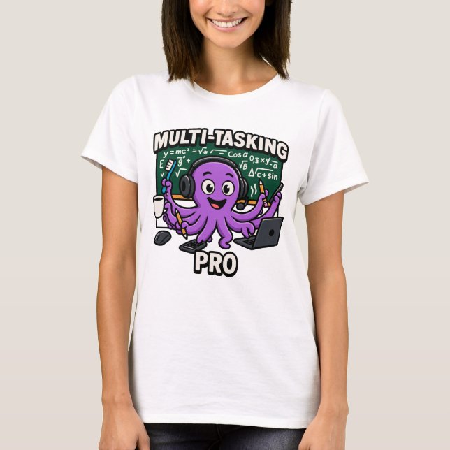 Camiseta Profesional del estudiante de aula de pulpo multit (Anverso)