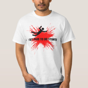 Camiseta PROFESIONAL del STUNTMAN (negro/rojo)