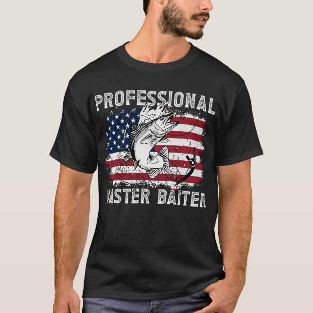 Camiseta Profesional Master Baiter Funny Fishing Men's (Anverso)