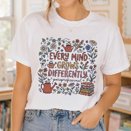 Camiseta Profesional Paraprofesional Cada Mentalidad Crece 