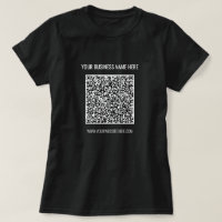 Camiseta profesional QR Code and Business Info
