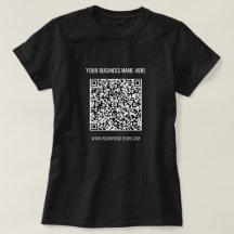 Camiseta profesional QR Code and Business Info