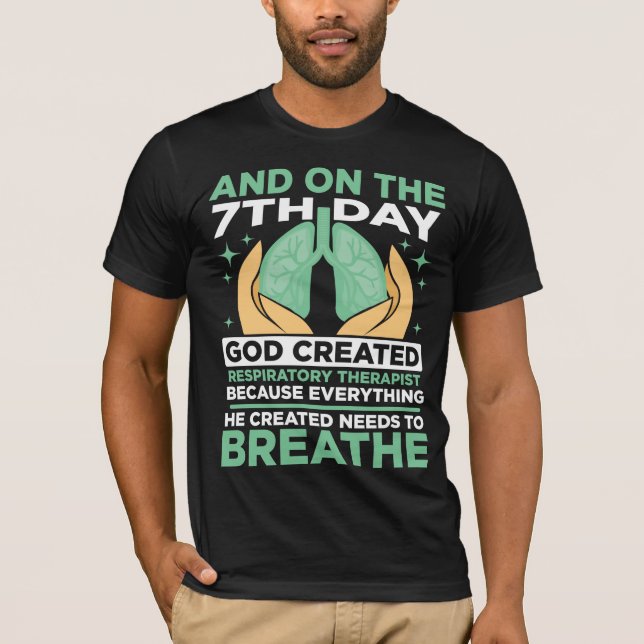 Camiseta Profesional sanitario del tratamiento respiratorio (Anverso)