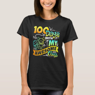 Camiseta Profesor 100º día de escuela con clase asombrosa_2