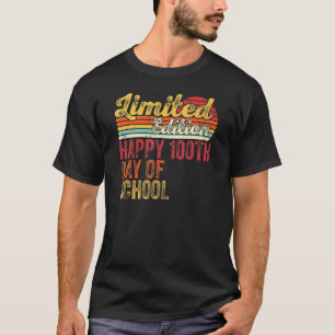 Camiseta Profesor 100º Día De Escuela Retro Vintage Feliz 1