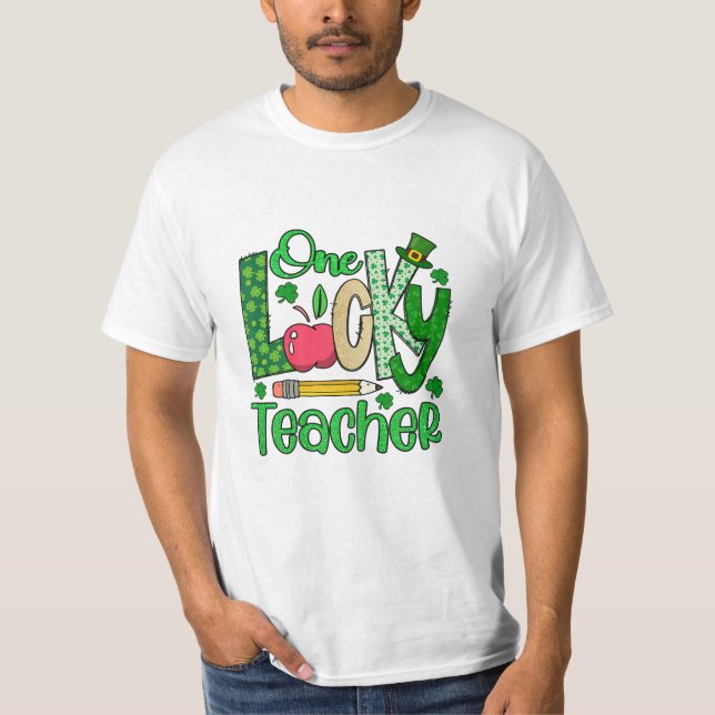 Camiseta Profesor afortunado (Anverso)