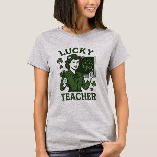 Camiseta Profesor Afortunado – De St. Patrick’s Day Retro V