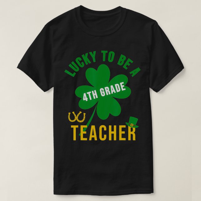 Camiseta Profesor afortunado Día de los Patrocinadores Maes (Diseño del anverso)