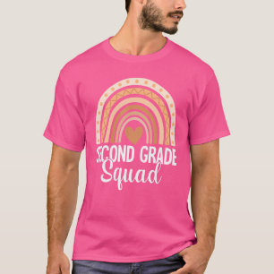 Camiseta Profesor arcoiris de segundo grado en primer día