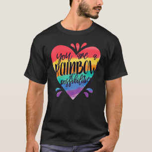 Camiseta Profesor Arcoiris Eres Un Arcoiris De Posibilidade