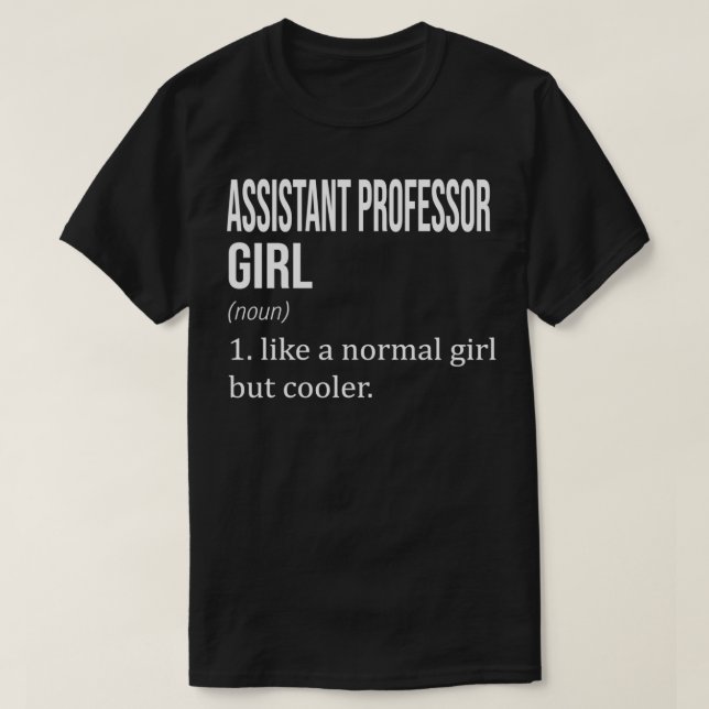 Camiseta PROFESOR ASISTENTE Chica Como Chica Normal Pero Co (Diseño del anverso)