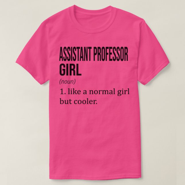 Camiseta PROFESOR ASISTENTE Chica Como Chica Normal Pero Co (Diseño del anverso)