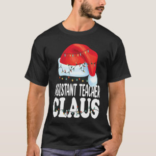 Camiseta Profesor Asistente Santa Claus Navidad Traje a Jue