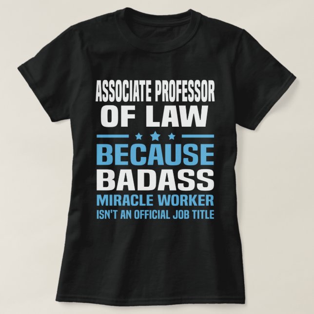 Camiseta Profesor Asociado de Derecho (Diseño del anverso)