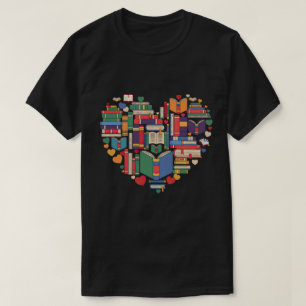 Camiseta Profesor bibliotecario de biblioteca de libros DA8