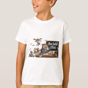 Camiseta Profesor Búho Divertido Caos - Animales Caprichoso