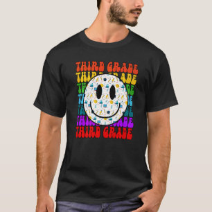 Camiseta Profesor Cara Feliz de Tercer Grado Estudiante Car