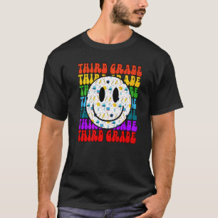 Camiseta Profesor Cara Feliz de Tercer Grado Estudiante Car