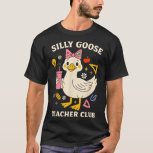 Camiseta Profesor Club Ganso Divertido Ganso Atrás Coqueta 