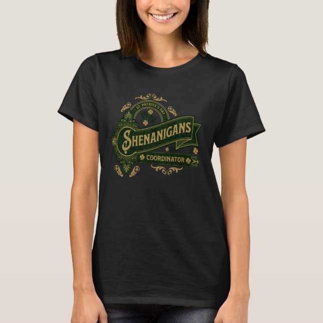 Camiseta Profesor coordinador de Shenanigans Saint Patrick' (Anverso)