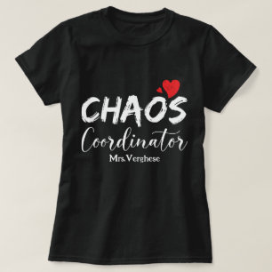 Camiseta Profesor coordinador del caos