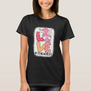 Camiseta Profesor Cute Gnome Bunny Love Easter Day Christia