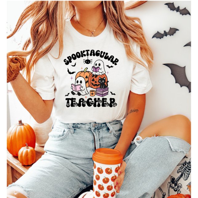 Camiseta Profesor Cute Halloween Spooktacular (Subido por el creador)