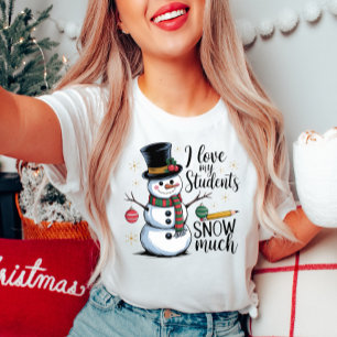 Camiseta Profesor Cute Snowman