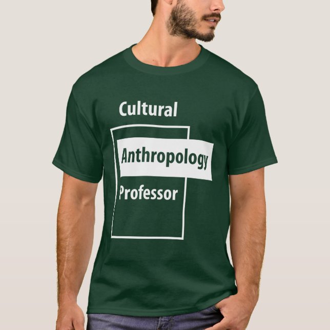 Camiseta Profesor de Antropología Cultural - Trabajo educat (Anverso)
