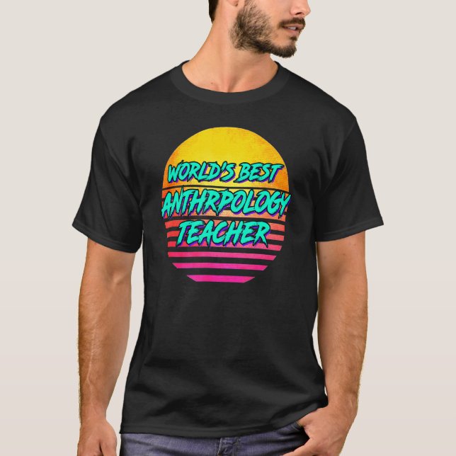 Camiseta Profesor de antropología retro (Anverso)
