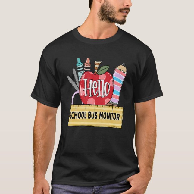 Camiseta Profesor de Apple para el Monitor de Autobús Escol (Anverso)