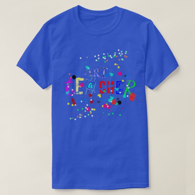 Camiseta profesor de arte (Diseño del anverso)