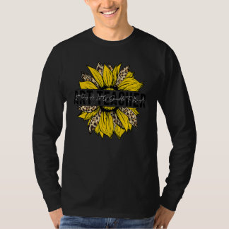 Camiseta Profesor de Arte Boho Girasol Cuidadoso Dedicado A
