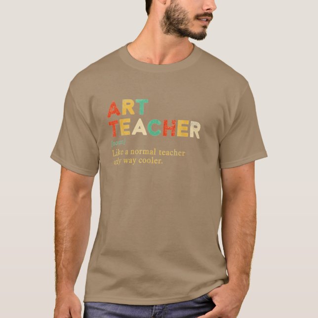 Camiseta Profesor de Arte como un profesor normal solo que  (Anverso)